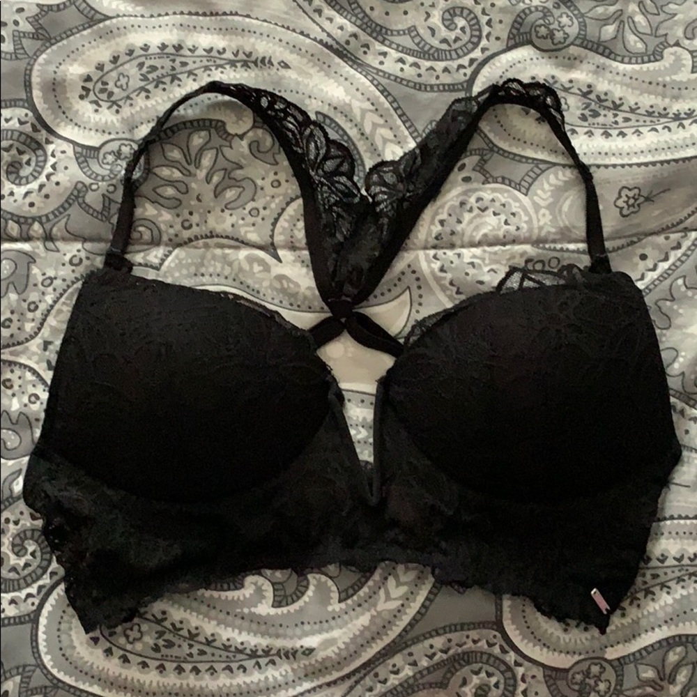 PINK VS Black Lace Bralette